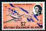 Solomon Islands 1968-71 Internal Air Service $2 unmounted mint, SG 180