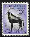 South Africa 1954 Sable Antelope 10s (from def set) unmounted mint, SG 164
