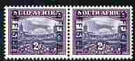 South Africa 1950-54 Official overprint on 2d Union Building horizontal bi-lingual pair unmounted mint SG O45