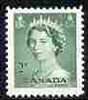 Canada 1953 QEII 2c green unmounted mint SG 451