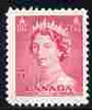 Canada 1953 QEII 3c carmine unmounted mint SG 452