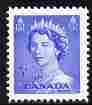 Canada 1953 QEII 5c ultramarine unmounted mint SG 454