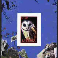 Liberia 2000 Owls #2 imperf s/sheet unmounted mint