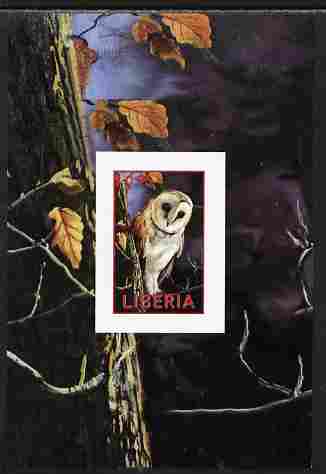 Liberia 2000 Owls #5 imperf s/sheet unmounted mint