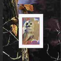 Liberia 2000 Owls #7 imperf s/sheet unmounted mint