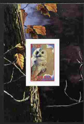 Liberia 2000 Owls #7 imperf s/sheet unmounted mint