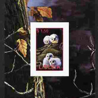 Liberia 2000 Owls #8 imperf s/sheet unmounted mint