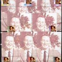Angola 1999 Walt Disney #1 the set of 8 perf souvenir sheets each with stamp in a different colour and a different position unmounted mint