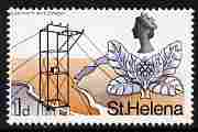 St Helena 1968 Cabbage Tree & Electricity Development 1d (from def set) unmounted mint, SG 227
