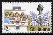 St Helena 1968 Cabbage Tree & Schools Broadcasting 6d (from def set) unmounted mint, SG 232