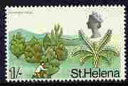 St Helena 1968 Tree-fern & Reafforestation 1s (from def set) unmounted mint, SG 235