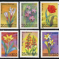 Uzbekistan 1993 Flowers perf set of 6 unmounted mint SG 35-40