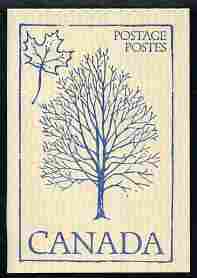 Canada 1979 Flowers & Trees - Sugar Maple 50c booklet (blue on crean cover) complete and pristine, SG SB 86i