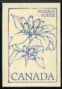Canada 1979 Flowers & Trees - Bottle Gentium 50c booklet (blue on crean cover) complete and pristine, SG SB 86a