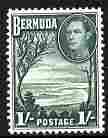 Bermuda 1938-52 KG6 Grape Bay 1s bluish green unmounted mint SG 115a