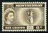 Montserrat 1953-62 QEII Badge of Presidency 6c bistre-brown unmounted mint SG 142