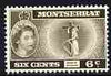 Montserrat 1953-62 QEII Badge of Colony 6c bistre-brown unmounted mint SG 142a