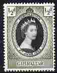 Gibraltar 1953 Coronation 1/2d unmounted mint SG 144