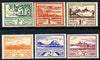 Jersey 1943-44 Occupation set of 6 designed by Blampied without gum, SG 3-8