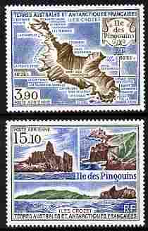 French Southern & Antarctic Territories 1988 Penguin Island set of 2 unmounted mint, SG 240-41