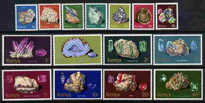 Kenya 1977 Minerals complete set of 15 values unmounted mint, SG 107-21