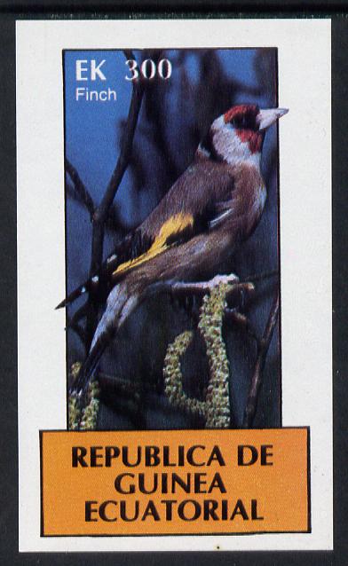 Equatorial Guinea 1977 Birds (Finch) 300ek imperf m/sheet unmounted mint