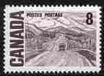 Canada 1967-73 def 8c purple-brown (Alaska Highway) unmounted mint SG 584