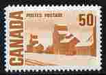 Canada 1967-73 def 50c cinnamon (Grain elevators) unmounted mint SG 589