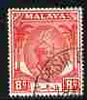 Malaya - Pahang 1950-56 Sultan 8c scarlet fine cds used SG 59