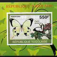 Togo 2010 Butterflies #3 individual imperf deluxe sheetlet unmounted mint. Note this item is privately produced and is offered purely on its thematic appeal