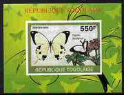 Togo 2010 Butterflies #3 individual imperf deluxe sheetlet unmounted mint. Note this item is privately produced and is offered purely on its thematic appeal