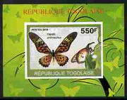 Togo 2010 Butterflies #4 individual imperf deluxe sheetlet unmounted mint. Note this item is privately produced and is offered purely on its thematic appeal