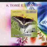 St Thomas & Prince Islands 2009 Butterflies & Catterpillars #2 individual imperf deluxe sheetlet unmounted mint. Note this item is privately produced and is offered purely on its thematic appeal