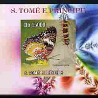 St Thomas & Prince Islands 2009 Butterflies & Catterpillars #3 individual imperf deluxe sheetlet unmounted mint. Note this item is privately produced and is offered purely on its thematic appeal