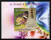 St Thomas & Prince Islands 2009 Butterflies & Catterpillars #3 individual imperf deluxe sheetlet unmounted mint. Note this item is privately produced and is offered purely on its thematic appeal