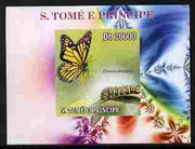 St Thomas & Prince Islands 2009 Butterflies & Catterpillars #4 individual imperf deluxe sheetlet unmounted mint. Note this item is privately produced and is offered purely on its thematic appeal