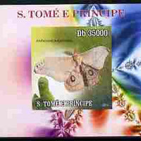 St Thomas & Prince Islands 2009 Butterflies & Catterpillars #5 individual imperf deluxe sheetlet unmounted mint. Note this item is privately produced and is offered purely on its thematic appeal