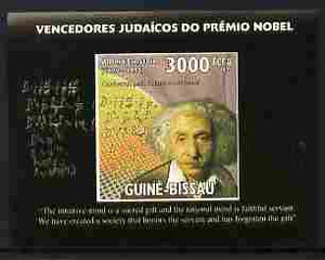 St Thomas & Prince Islands 2009 Albert Einstein #1 individual imperf deluxe sheetlet unmounted mint. Note this item is privately produced and is offered purely on its thematic appeal