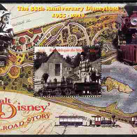 Mali 2010 The 55th Anniversary of Disneyland - Walt Disney's Railroad Story #01 perf s/sheet unmounted mint. Note this item is privately produced and is offered purely on its thematic appeal