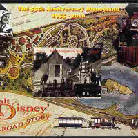 Mali 2010 The 55th Anniversary of Disneyland - Walt Disney's Railroad Story #01 imperf s/sheet unmounted mint. Note this item is privately produced and is offered purely on its thematic appeal