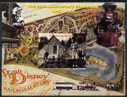 Mali 2010 The 55th Anniversary of Disneyland - Walt Disney's Railroad Story #01 imperf s/sheet unmounted mint. Note this item is privately produced and is offered purely on its thematic appeal
