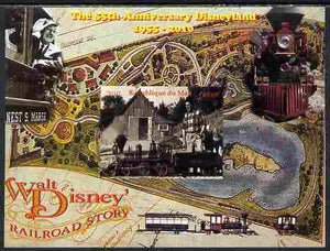 Mali 2010 The 55th Anniversary of Disneyland - Walt Disney's Railroad Story #01 imperf s/sheet unmounted mint. Note this item is privately produced and is offered purely on its thematic appeal