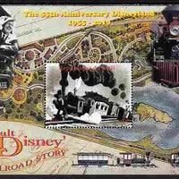 Mali 2010 The 55th Anniversary of Disneyland - Walt Disney's Railroad Story #02 perf s/sheet unmounted mint. Note this item is privately produced and is offered purely on its thematic appeal