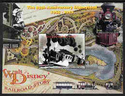 Mali 2010 The 55th Anniversary of Disneyland - Walt Disney's Railroad Story #02 perf s/sheet unmounted mint. Note this item is privately produced and is offered purely on its thematic appeal