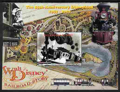 Mali 2010 The 55th Anniversary of Disneyland - Walt Disney's Railroad Story #02 perf s/sheet unmounted mint. Note this item is privately produced and is offered purely on its thematic appeal