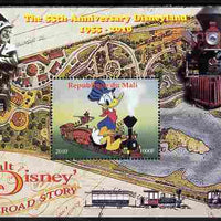 Mali 2010 The 55th Anniversary of Disneyland - Walt Disney's Railroad Story #03 perf s/sheet unmounted mint. Note this item is privately produced and is offered purely on its thematic appeal