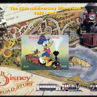 Mali 2010 The 55th Anniversary of Disneyland - Walt Disney's Railroad Story #03 imperf s/sheet unmounted mint. Note this item is privately produced and is offered purely on its thematic appeal