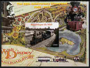 Mali 2010 The 55th Anniversary of Disneyland - Walt Disney's Railroad Story #04 imperf s/sheet unmounted mint. Note this item is privately produced and is offered purely on its thematic appeal