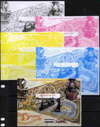 Mali 2010 The 55th Anniversary of Disneyland - Walt Disney's Railroad Story #04 s/sheet - the set of 5 imperf progressive proofs comprising the 4 individual colours plus all 4-colour composite, unmounted mint