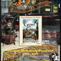 Mali 2010 The 55th Anniversary of Disneyland - Walt Disney's Railroad Story #05 perf s/sheet unmounted mint. Note this item is privately produced and is offered purely on its thematic appeal